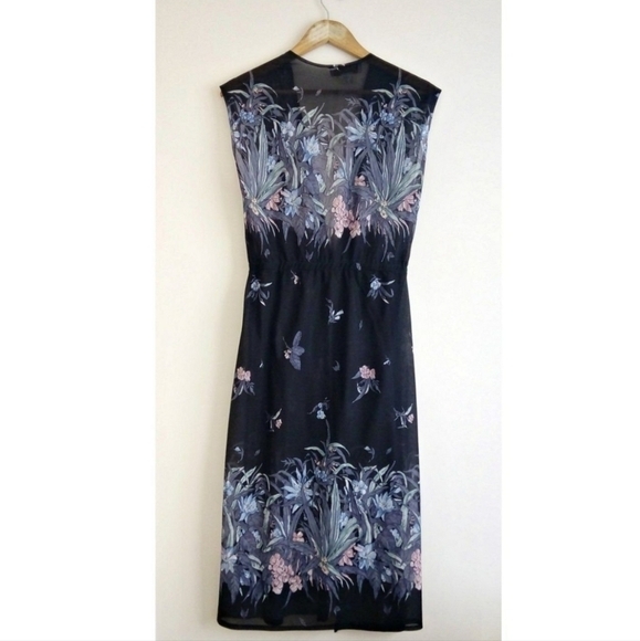 Vintage Carnaby Street London 1970s Irvine Sellars‎ Sheer Duster Robe Kimono - Picture 4 of 11